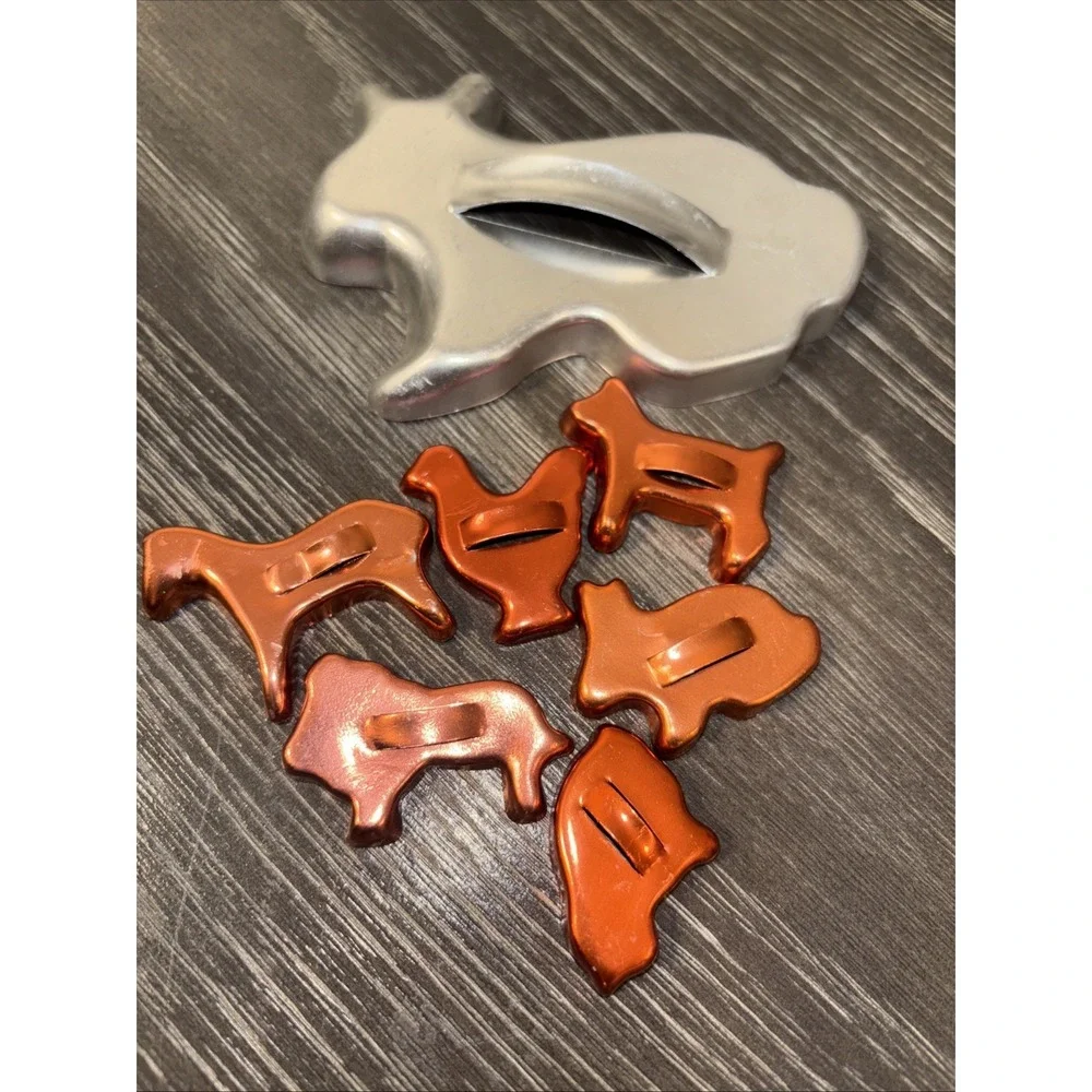 Vintage Cookie Cutters Lot of 20+Copper / Steel Mirror/william-sonoma - Picture 7 of 12